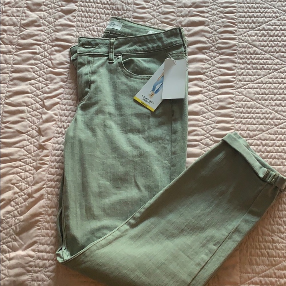 Green jeans